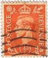 Great Britain 1950 King George VI Head SG 503 Fine Used