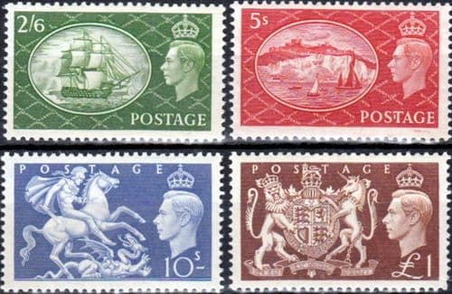 Great Britain 1951 King Geoege VI Set Fine Mint