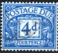 Great Britain 1954 Post Due SG D43 Fine Used