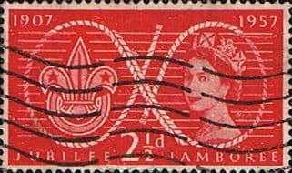 Great Britain 1957 World Scout Jubilee Jamboree SG 557 Fine Used
