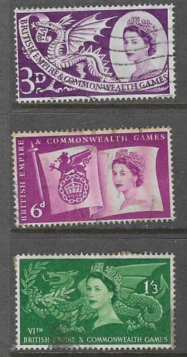 Great Britain 1958 British Empire and Commonwealth Games Set Fine Used