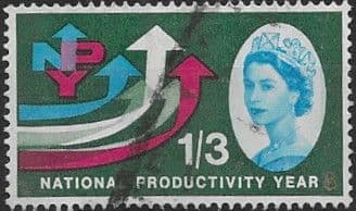 Great Britain 1962 National Productivity Year Phosphor SG 633p Fine Used