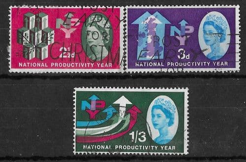 Great Britain 1962 National Productivity Year Set Fine Used