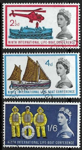 Great Britain 1963 9th International Lifeboat Conference Set Fine Used