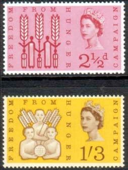 Great Britain 1963 Freedom From Hunger Set Fine Mint
