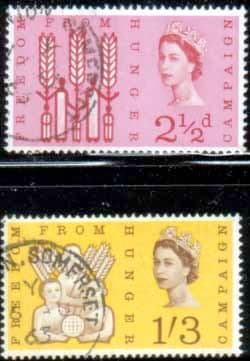 Great Britain 1963 Freedom From Hunger Set Fine Used
