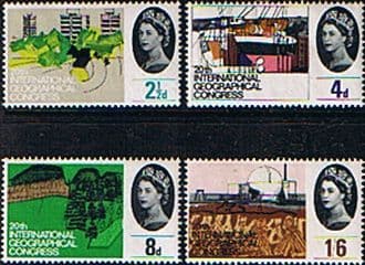 Great Britain 1964 20th International Geographical Congress Set Fine Mint