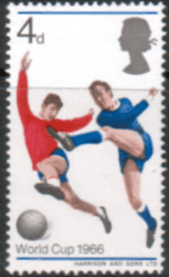 Great Britain 1966 Football World Cup Phosphor Band SG 693p Fine Mint