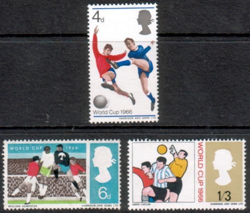 Great Britain 1966 Football World Cup Set Fine Mint