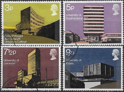 Great Britain 1971 British Architecture Set Fine Used