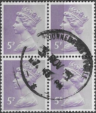 Great Britain 1971 Machin SG X866 Block of 4 Fine Used