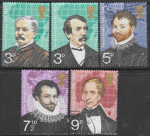 Great Britain 1973 British Explorers Set Fine Used