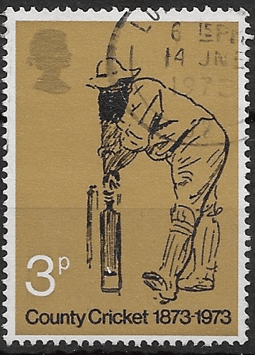 Great Britain 1973 County Cricket 1873 – 1973 SG 928 Fine Used