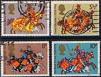 Great Britain 1974 Medieval Warriors Set Fine Used