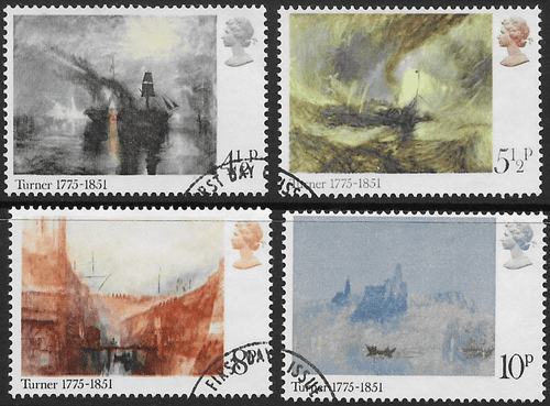 Great Britain 1975 Turner Paintings Set Fine Used