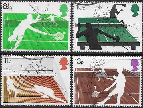 Great Britain 1977 Racket Sports Set Fine Used