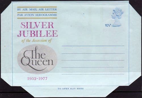 Great Britain 1977 Royal Silver Jubilee Air Letter Fine Mint