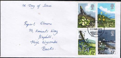 Great Britain 1979 Spring Flowers Set First Day of Issue Cover