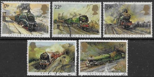 Great Britain 1985 Famous Trains Set Fine Used