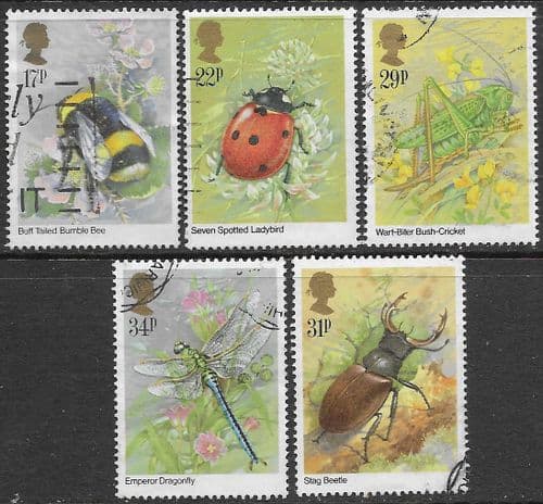 Great Britain 1985 Insects Set Fine Used