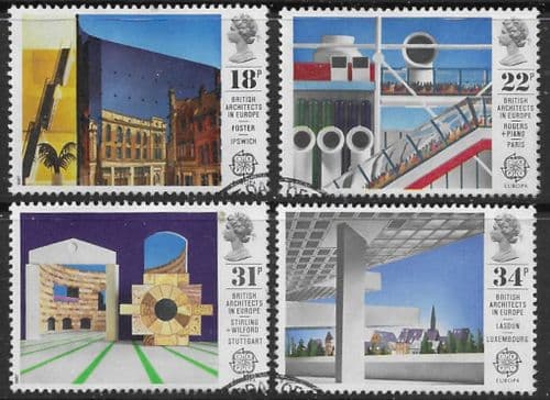 Great Britain 1987 British Architects in Europe Set Fine Used