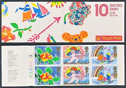 Great Britain 1989 Greetings Booklet SG FY1 Fine Mint