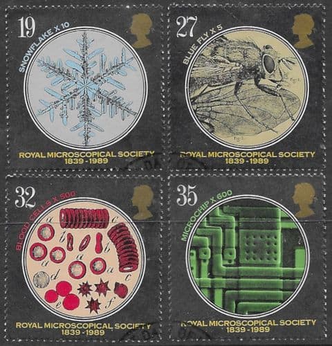 Great Britain 1989 Royal Microscopical Society Set Fine Used