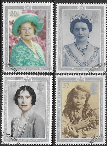 Great Britain 1990 90th Birthday of Queen Elizabeth the Queen Mother Set Fine Used