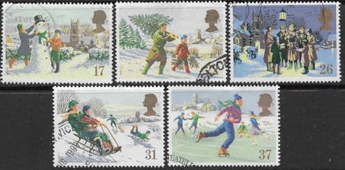 Great Britain 1990 Christmas Set Fine Used