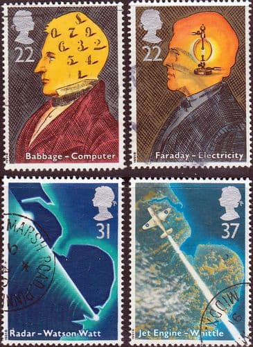 Great Britain 1991 Scientific Achievements Set Fine Used