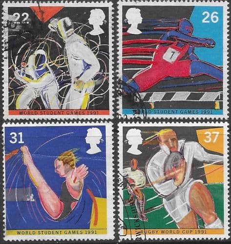 Great Britain 1991 World Student Games Set Fine Used