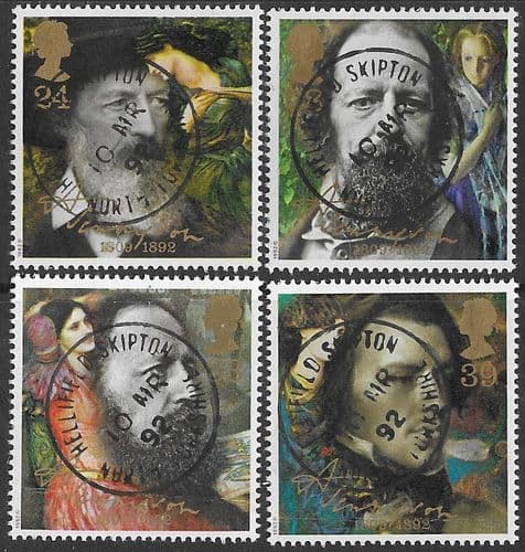Great Britain 1992 Alfred, Lord Tennyson Set Fine Used