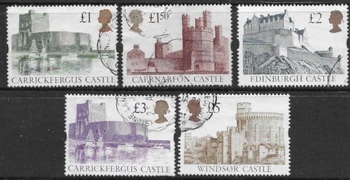 Great Britain 1992 Castles Set Fine Used