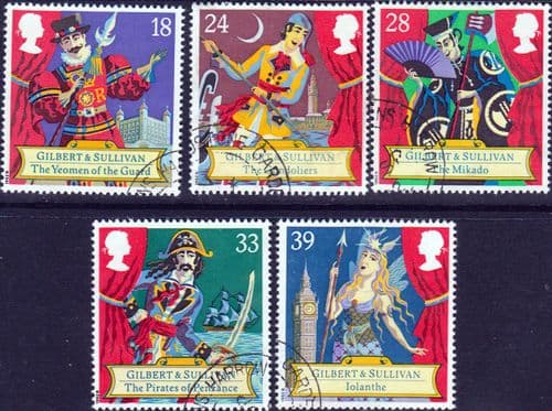 Great Britain 1992 Gilbert and Sullivan Operas Set Fine Used