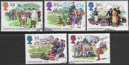 Great Britain 1994 The Four Seasons. Summertime Set Fine Used