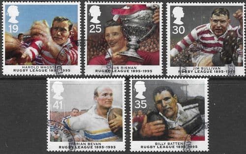 Great Britain 1995 Centenary of Rugby League Set Fine Used
