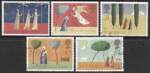 Great Britain 1996 Christmas Set Fine Used