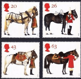 Great Britain 1997 All the Queen's Horses Set Fine Mint