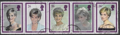 Great Britain 1998 Diana, Princess of Wales Commemoration Set Fine Used