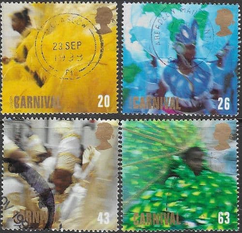 Great Britain 1998 Festivals. Notting Hill Carnival Set Fine Used