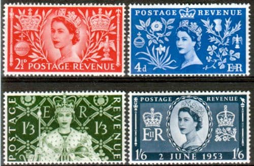 Great Britain Queen Elizabeth II 1953 Coronation Set Fine Mint