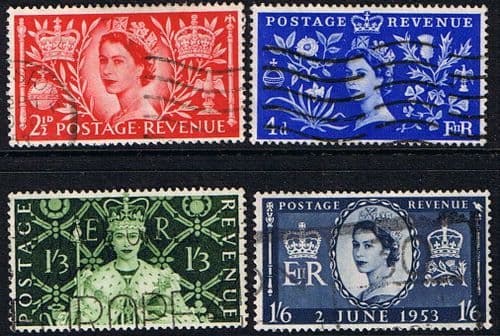 Great Britain Queen Elizabeth II 1953 Coronation Set Fine Used