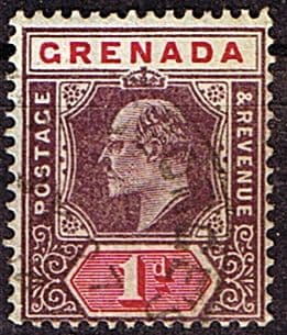 Grenada 1902 King Edward VII Head SG 58 Fine Used