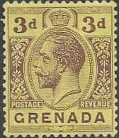 Grenada 1921 King George V Head SG 122 Fine Mint