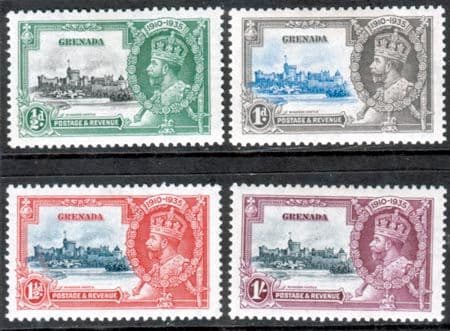 Grenada 1935 King George V Silver Jubilee Set Fine Mint