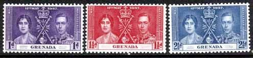 Grenada 1937 King George VI Coronation Set Fine Mint