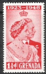 Grenada 1948 King George VI Royal Silver Wedding SG 166 Fine Mint