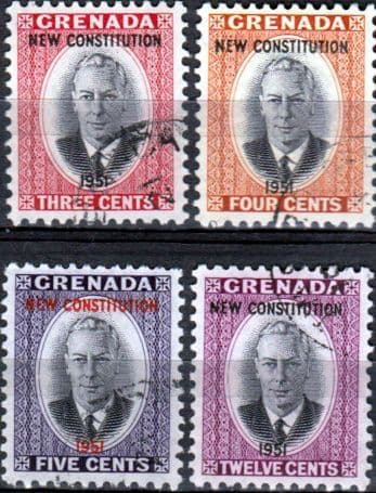 Grenada 1951 New Constitution Set Fine Used