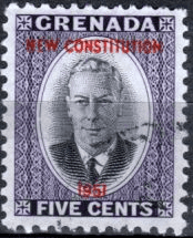 Grenada 1951 New Constitution SG 189 Fine Used (1)