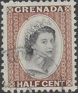 Grenada 1953 Queen Elizabeth Head SG 192 Fine Used